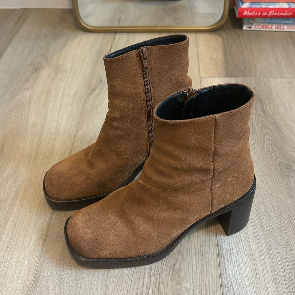 BY FAR Brown Heeled Boots